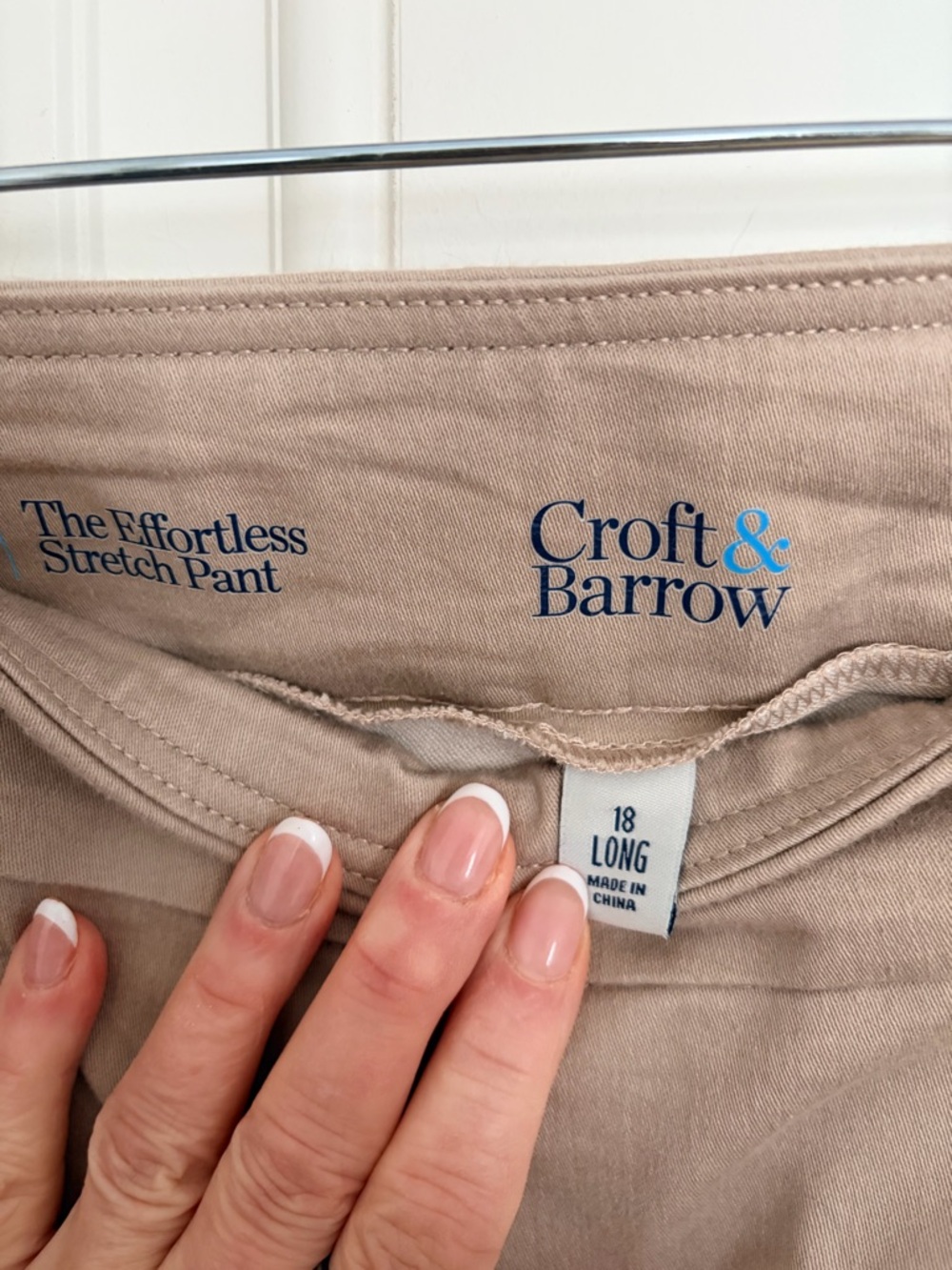 Croft & Barrow Effortless Stretch Pant - Light Taupe